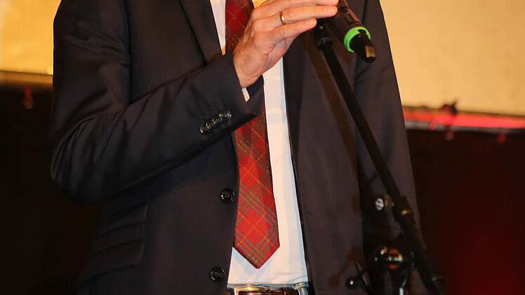 MGO-Geschäftsführer Walter Schweinsberg beim Mundartabend anlässlich von "70 Jahre Fränkischer Tag". Foto: RiegerPress