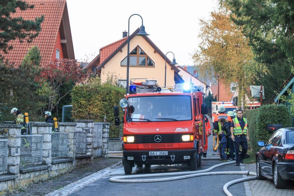 Großbrand im Kreis Bamberg: Wohnhaus steht in Flammen