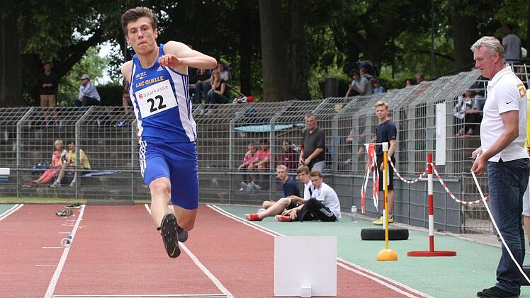 Mit 15,80 Meter auch künftig im Nationalkader: Ivane Antonov aus Bad Kissingen. Foto: Reinhold Nürnberger