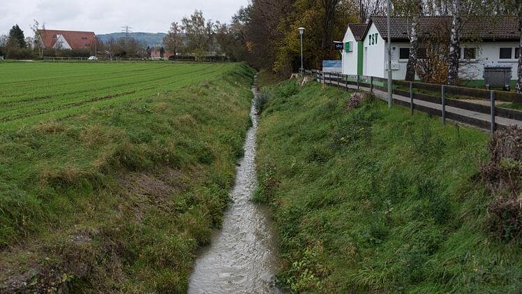 Der Brandbach am Sportgelände des TSV Neunkirchen Foto: Petra Malbrich