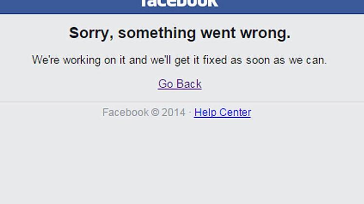 Screenshot: Facebook.com am Dienstagmorgen.
