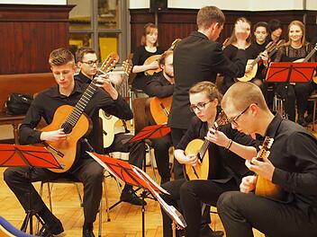 Das Bayerische Landesjugendzupforchester begeisterte bei seinem Auftritt in Kronach. Fotos: