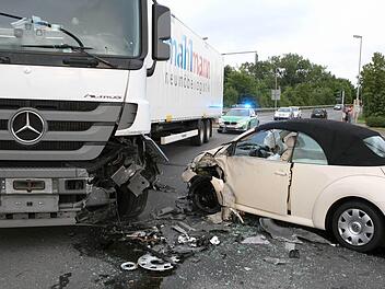 Die Unfallstelle in der Mainau. Foto: Stefan Johannes