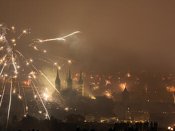 Bamberg Silvester 2025: Beeindruckendes Feuerwerk