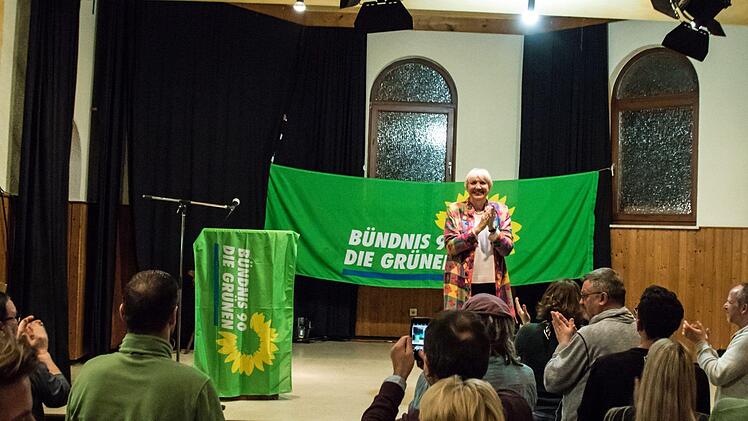 Impressionen vom Wahlkampfauftritt von Claudia Roth beim Kreisverband Coburg-Stadt der GrünenFoto: Jochen Berger