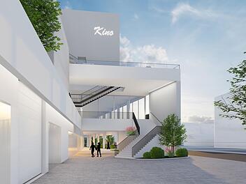Das Kino wird künftig durch eine neue Treppe erschlossen.