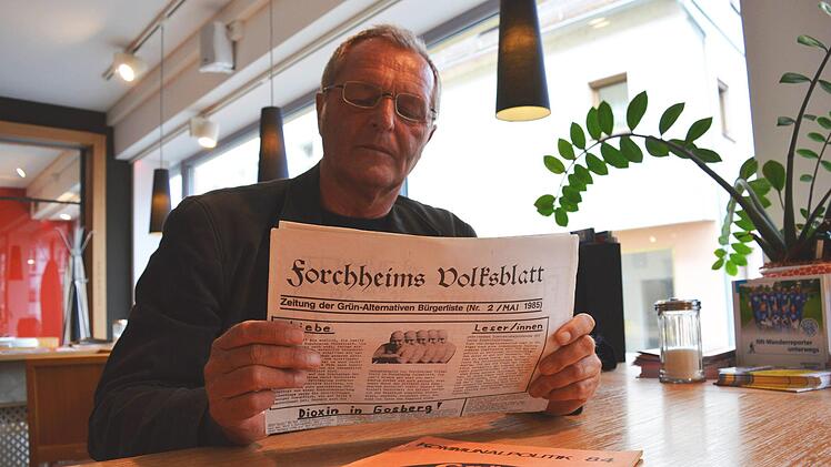 Der Forchheimer Stadtrat Gerhard Meixner (FGL) blickt zurück in die schwierigen Anfangsjahre der grünen Bewegung in der Königsstadt. Foto: Ronald Heck
