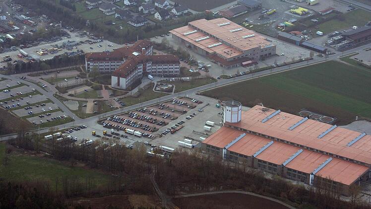 Verwaltungsgebäude Weismain aus der Luft