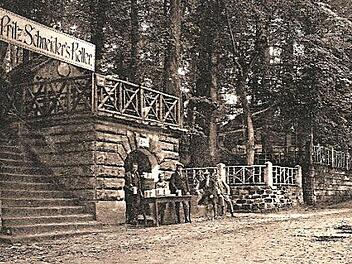 Der Fritz-Schneider-Keller auf den Unteren Kellern um 1910  Quelle: Sammlung Harald Schmidt