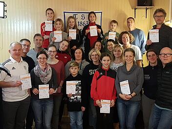 48 Teilnehmer erhielten beim TSV das Sportabzeichen.  Claudia R&ouml;ssler