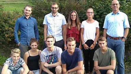 Der neue Vorstand der Jugendinitiative Oberbach. Foto: Sebastian Schmitt