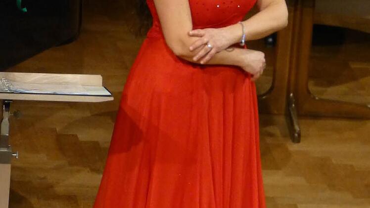 Cecilia Bartoli bei ihrem Auftritt im Großen Saal des Bad Kissinger Regentenbaus.  Foto: Ahnert