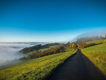 Die Eifel bietet dir eine malerische Landschaft.
