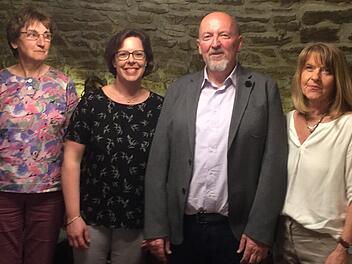 Der neu gewählte Vorstand des Kreisvereins Münnerstadt im BLLV: (v. l.) Grete Heilinger, Annabell Fleischmann, Wolfgang Wittmann und Edith Frank. Anneliese Albert