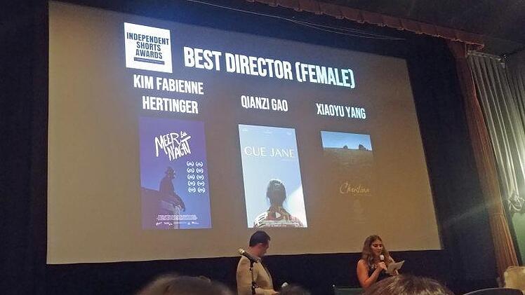 Drei Regisseurinnen waren für den Award 2018/19 beim Internationalen Filmfestival "Independent Shorts Awards" in Hollywood ins Rennen gegangen. Kim Hertinger aus Wonfurt trug schließlich den Sieg für ihren Film "Meer bei Nacht" davon. Foto: Kim Hertinger