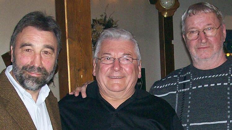 Abschied: Jürgen Peterek, Peter Müller und Vinzenz Dernbach (Archivbild aus 2007).
