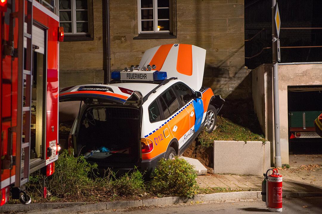 First Responder Fahrzeug verunfallt