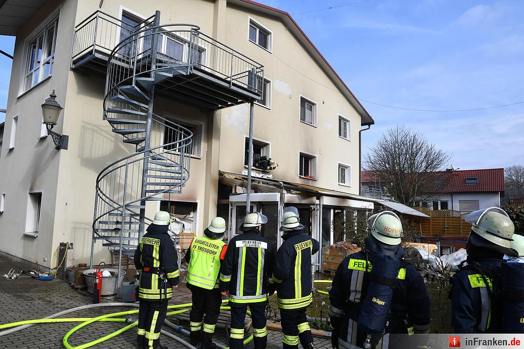 Zimmerbrand in Bischberg
