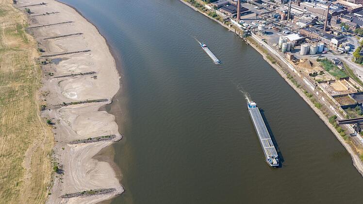 Niedrigwasser im Rhein