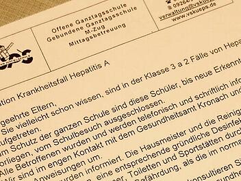 Die Volksschule Küps informierte die Schülereltern mit einem Anschreiben über die Situation. Foto: Friedwald Schedel