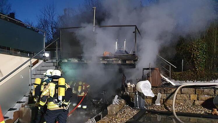 Die Feuerwehr hatte den Brand schnell unter Kontrolle. Foto: Freiwillige Feuerwehr Wiesenthau