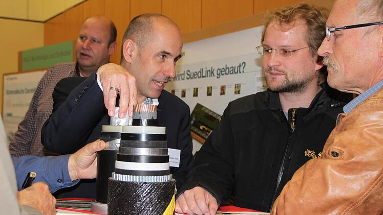 Info-Forum zu Südlink am 27. Oktober 2016 in Oberthulba, Landkreis Bad Kissingen. Foto: Ulrike Müller