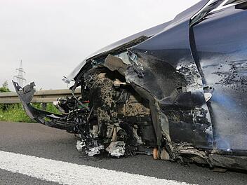 Unfall auf der A73 bei Ebensfeld Foto: Ferdinand Merzbach