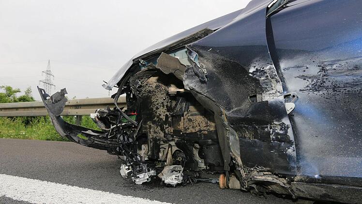 Unfall auf der A73 bei Ebensfeld Foto: Ferdinand Merzbach