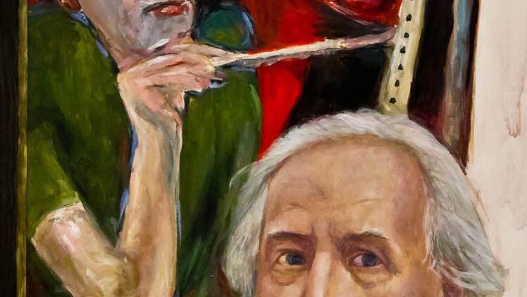 Gudrun Brüne: Bernhard mit Gudrun-Bildnis, 2012 Foto: Jochen Berger