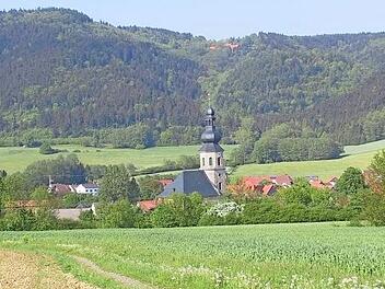 Eingebettet in die Seibelsdorfer Landschaft: die Markgrafenkirche&nbsp; Foto: privat