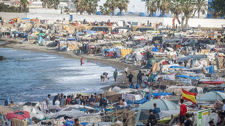 Migranten in Ceuta