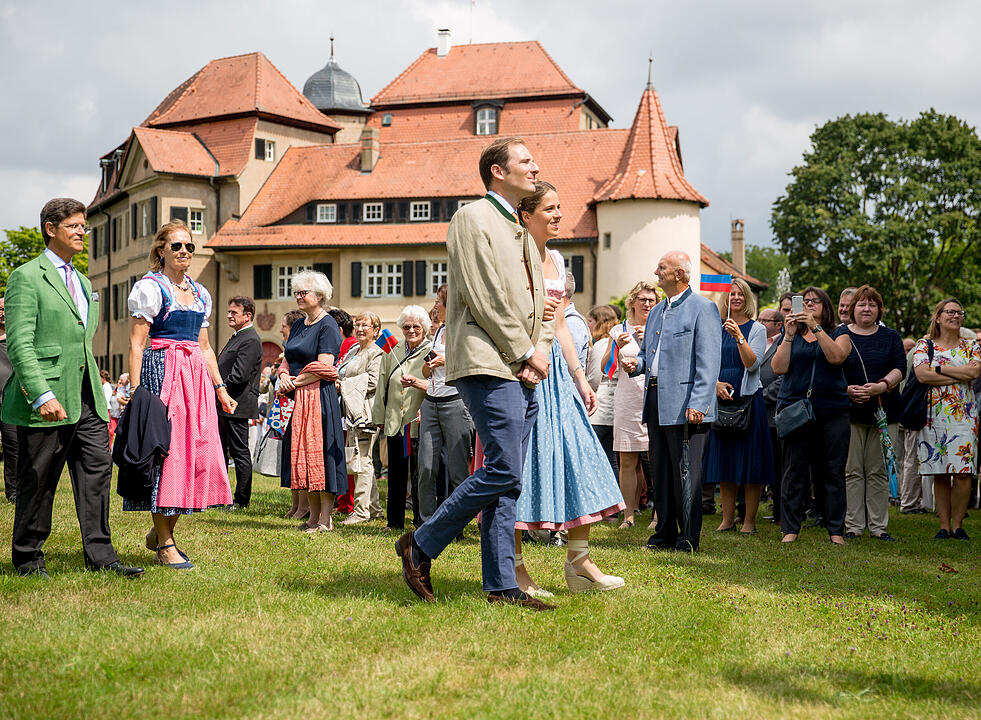 Heimf&uuml;hrung der Braut des F&uuml;rsten Castell-R&uuml;denhausen
