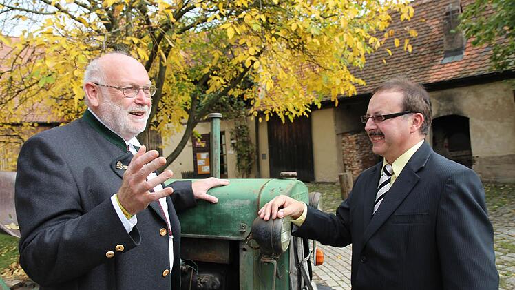 Hubert Dietz (links) und sein Nachfolger Werner Nützel  Foto: Michael Gründel