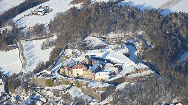 Kronach: Die Festung Rosenberg im Winter