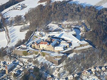 Kronach: Die Festung Rosenberg im Winter
