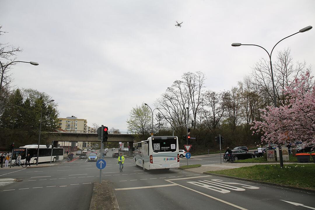 Unfall mit Stadtbus in Bayreuth