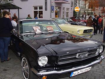 Automobile Schmuckstücke sind beim Drei-Länder-Treffen in Kronach zu sehen. Foto: Heike Schülein
