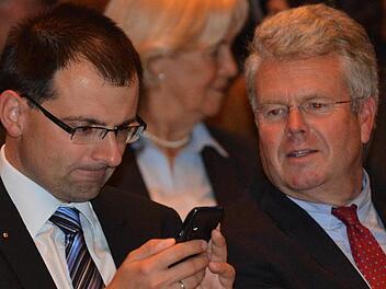 Die Landtagsabgeordneten Martin Sch&ouml;ffel und Ludwig von Lerchenfeld (rechts). Foto: Archiv/Ronald Rinklef