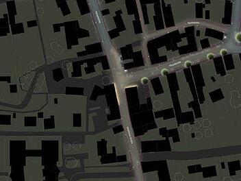 Der Schwarzplan für die Lichträume in Litzendorf Plan: LDE Belzner Holmes