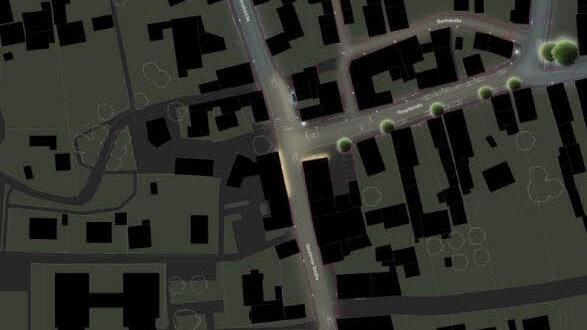 Der Schwarzplan für die Lichträume in Litzendorf Plan: LDE Belzner Holmes