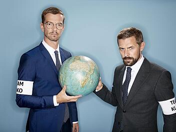 Beim Kampf um die Vorherrschaft rund um den Globus müssen Joko Winterscheidt (links) und Klaas Heufer-Umlauf wieder in den Wettkampf-Modus schalten.