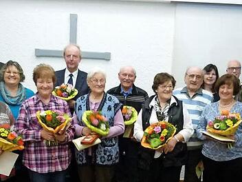 Ehrungen langjähriger Mitarbeiter im Gemeindehaus Beetäcker Foto: Lothar Weidner