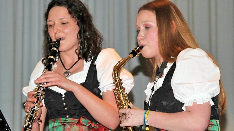 Der Musikverein beim Neujahrskonzert in Maßbach. Foto: Dieter Britz