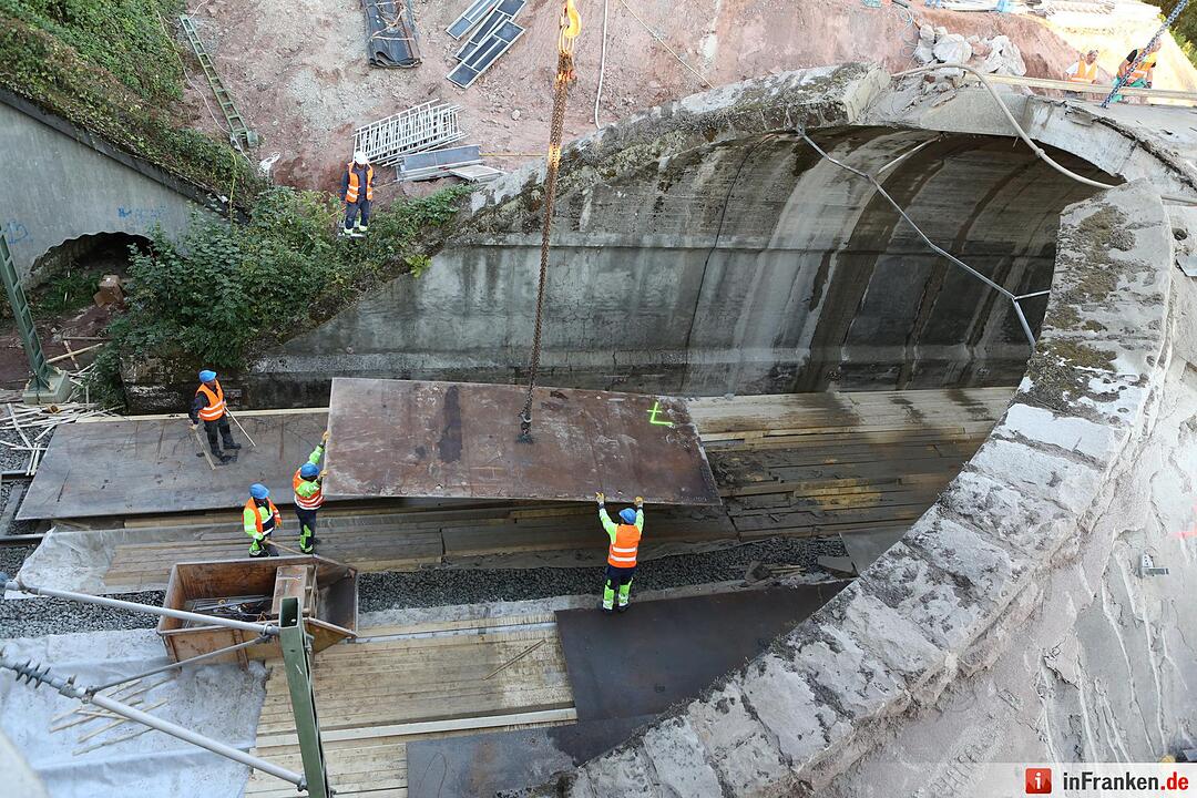 Brückenabriss in Kronach