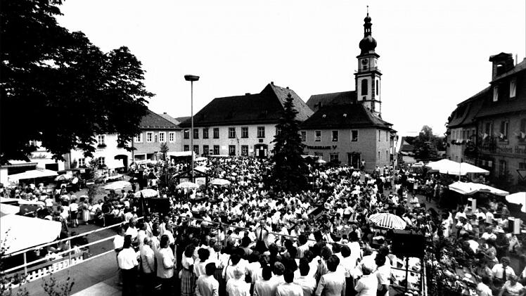Beim Stadtfest in Stadtsteinach war früher "der Teufel" auf dem Markplatz los. Repor: Sonny Adam