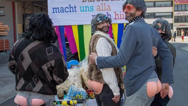 Die "Gschwollna Ärsch" von Gabi und Heiner Foto: Klaus Gagel