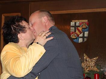 An diesem Ort, im Standesamt im alten Rathaus, gaben sich Angelika und Daniel Buchhauer aus Volkers vor zehn Jahren das Ja-Wort. Foto: Ulrike Müller