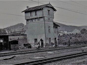 Aufnahme vom Stockheimer Wasserturm. Foto: Sammlung  Gerd Fleischmann