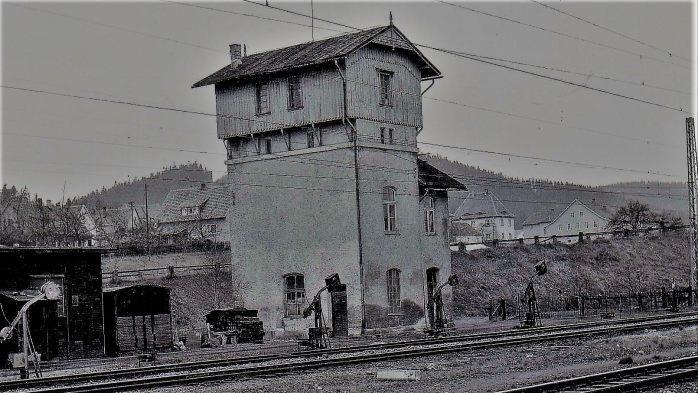 Aufnahme vom Stockheimer Wasserturm. Foto: Sammlung  Gerd Fleischmann
