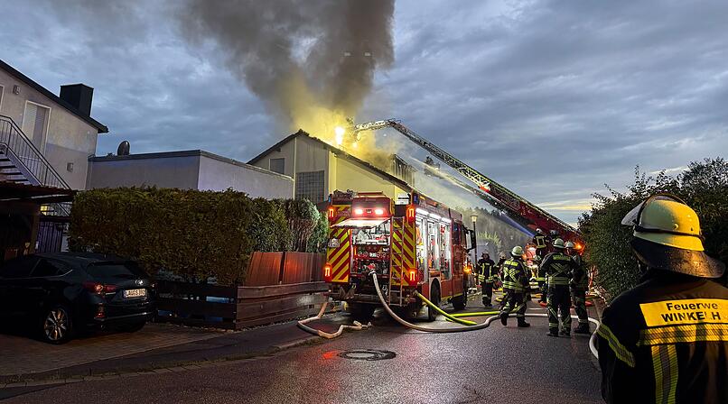 Dachstuhlbrand in Winkelhaid